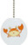 Orange Crab Nautical Solid Ceramic Fan Pull