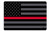 Rogue River Tactical Firefighter Thin Red Line Subdued Flag Gun Cleaning Mat Bench Pad Gift for Gun Owner Fireman Fire Fighter FD