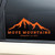 Move Mountains Christian Vinyl Decal Laptop Car Truck Bumper Window Sticker - Orange