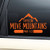 Nashville Decals Faith Can Move Mountains Christian Vinyl Decal Laptop Car Truck Bumper Window Sticker - Orange