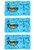 Peeps Candy Blue Easter Bunny Marshmallow Basket Stuffers- Pack of 3