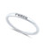 Sterling Silver Thin Stackable Peace Ring - Size 8