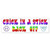 CafePress Chick in A Stick Back Off 10inchx3inch Rectangle Bumper Sticker Car Decal