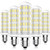 E12 LED Light Bulbs 6W- 40W 50W 60W Incandescent Bulbs Equivalent- Daylight White 5000K Candelabra Bulb E12 Base- Non-dimmable- AC 120V- Yomis -5 Pack-