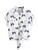 MakeMeChic Women's Collar Button Down Shirt Summer Knot Front Blouse Bow Print S