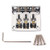 Alnicov Cigar Box Guitar Parts- 3-string Chrome Hard-tail Adjustable Bridge - Chrome