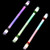 3 Pieces Spinning Pens LED Rotating Playing Pen Flash Glow Rolling Finger Rotating Pen Non-Slip Spinning Rotating Pen without Refill for Student Entertainment -Black and Red and Green-
