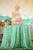 ShinyBeauty Mint Round Sequin Tablecloth 70 Inch, Christmas Party Dessert Cake Table Table Cloth