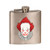 We All Float Down Here Horror Movie Clown - 3D Color Printed 6 oz. Stainless Steel Flask -Steel Silver-