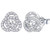Cubic Zirconia Knot Stud Earrings - Sterling Silver Hypoallergenic Love Knot Earrings CZ Earrings for Women Girls