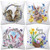 Zincoty Set of 4 Easter Pillow Covers 18x18-Easter Eggs Easter Bunny Cotton Linen Easter Pillow Case Throw Pillow Covers-Home Decor Easter Decorations for Sofa Bed Couch