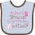 Inktastic Future Softball Player Girls Baby Bib Lavender and Purple