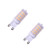 LEKIBOP G9 LED Bulbs Beads Lighting 220V 4W Energy Saving Corn Light 43 Pcs 2835 SMD Bi-Pin G9 Base No Strobe Flicker Free Halogen Replacement Bulb Under-Cabinet Light Puck Light -Cool White- 2 PCS-
