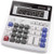 Large 14-Digit LCD Display Desktop Calculator with Check  and  Correct Function- Solar Battery Dual Power Calculator- Large Computer Keys Electronics Calculator for Office School Calculating -A-