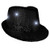 FlashingBlinkyLights Black Sequin Light Up LED Fedora Hat