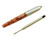 Lanxivi Orange Marble Celluloid Chain Rollerball Pen with Pen Pouch