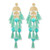 Long Tassel Earrings Statement Fringe Drop Bohemian Earrings Big Dangle for Women Fashion -green 2- Long Tassel Earrings Statement Fringe Drop Bohemian Earrings Big Dangle for Women Fashion -green 2-