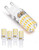 G9 LED Bulb 4W -40W Halogen Equivalent-- 400LM Daylight White 6000K- 110V 120V G9 Ceramic Base 360 Beam Non-dimmable Light Bulb for Ceiling Light- Under Cabinet -5 Pack-
