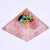 Orgone Pyramid Rose Quartz with Orgone Healing Crystal Orgonite Pyramid for Positive Energy EMF Protection