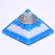 Orgone Pyramid Turquoise with Orgone Healing Crystal Orgonite Pyramid for Positive Energy EMF Protection