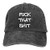 Clipeyh Fuck That Shit Hat- Washed Denim Baseball Cap Adjustable Cotton Trucker Cap