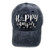 LOKIDVE Embroidered Happy Camper Baseball Cap Distressed Dad Hat for Men Women Navy