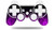 Sony PS3 Controller Decal Style Skin - Fire Purple -CONTROLLER NOT INCLUDED-