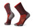 Smartwool PhD Run Ultra Light Pattern Crew Bordeaux MD -Men's Shoe 6-8.5-