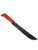 5ive Star Gear 12inch Survival Machete with Orange Handle- Black