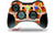 XBOX 360 Wireless Controller Decal Style Skin - Squared Burnt Orange -CONTROLLER NOT INCLUDED-