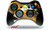 XBOX 360 Wireless Controller Decal Style Skin - Halftone Splatter White Orange -CONTROLLER NOT INCLUDED-