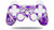 Sony PS3 Controller Decal Style Skin - Scattered Skulls Purple -CONTROLLER NOT INCLUDED-