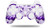 Sony PS3 Controller Decal Style Skin - Petals Purple -CONTROLLER NOT INCLUDED-