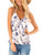 Summer Tops for Women Sexy Deep V Neck Tanks Top Floral Sleeveless Shirts L
