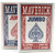 Maverick Jumbo Index Playing Cards - 1 Red Deck and 1 Blue Deck