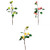 Wnvivi Artificial Apple Branch- 3Pcs Faux Flower Branches Fake Apple Decor Simulation Fruit Stems with Green Leaves Fake Flower for Photography Props Home Wedding