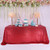TRLYC Red Sequin Tablecloth Rectangle - Seamless 60x80inch Glitter Rectangular Parties Wedding Sequined Table Cloth