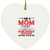 Bank Branch Manager Mom Nothing Scares Me Heart Ornament