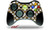 XBOX 360 Wireless Controller Decal Style Skin - Locknodes 01 Orange -CONTROLLER SOLD SEPARATELY-