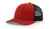 RICHARDSON Red/Black 112 Mesh Back Trucker Cap Snapback Hat w/THP No Sweat Headliner