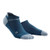 Women's Compression Socks - CEP No Show Socks 3.0- Blue/Grey II