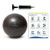 ProBody Pilates Mini Exercise Ball with Pump - 9 Inch Small Bender Ball for Stability- Barre- Pilates- Yoga- Balance- Core Training- Stretching and Physical Therapy with Workout Guide -Black-