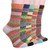 Qiangyun Womens Wool Socks Thick Warm Winter Vintage Knit Comfort Casual Cotton Crew Socks Gifts 5 Pairs -Y-1-