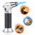 Blow Torch, Professional Kitchen Cooking Torch with Safety Lock Adjustable Flame Lighter Kitchen Culinary Butane Refillable Torch for Creme BBQ, Baking DIY Soldering(Butane Gas Not Included)