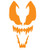 Venom Spider Vinyl Sticker Decals for Car Bumper Window Laptop Tablet Phone -12inch x 7inch- Orange-