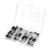 Rivets, Aluminum,120pcs/set black Blind Rivets Fasteners Assortment Kit with Box