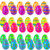 Plastic Easter Eggs with Different Mini Toys- 36 Pcs Filled Surprise Toys for Kids Easter Eggs Hunt- Party Favors- Basket Stuffers Fillers