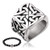 Gungneer Eternity Celtic Knot Ring for Men Stainless Steel Endless Love Protection Triquetra Jewelry Accessory