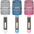3 Pieces Curved Vented Boar Bristle Hair Brushes Fast Dry Detangling Hair Brush Curved Vented Styling Hair Brush Fast Blow Drying Hair Brush for Wet- Long and Curly Hair -White- Pink- Blue- 3 Pieces Curved Vented Boar Bristle Hair Brushes Fast Dry Detangling Hair Brush Curved Vented Styling Hair Brush Fast Blow Drying Hair Brush for Wet- Long and Curly Hair -White- Pink- Blue-
