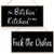 Jetec 2 Pieces Funny Kitchen Signs the Dishes Hanging Wall Art Sign No Bitchin in My Kitchen Rustic Wooden Wall Signs Decorative Wood Sign Home Kitchen Decor- 10 x 5 Inch